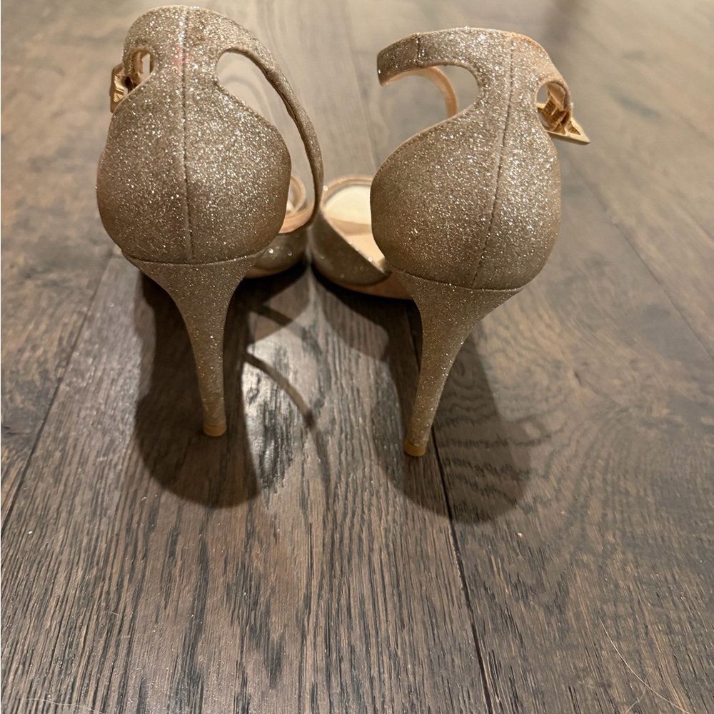 Jimmy Choo Glittering Gold Heels - Picture 3 of 4